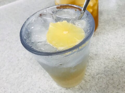 レモン酢の炭酸ジュース